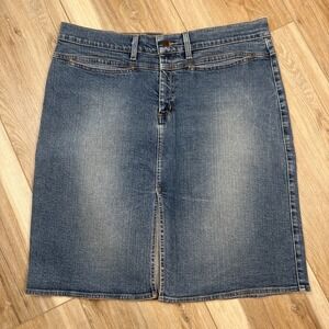 Vintage Y2K American‎ Eagle Denim Skirt with Center Front Slit